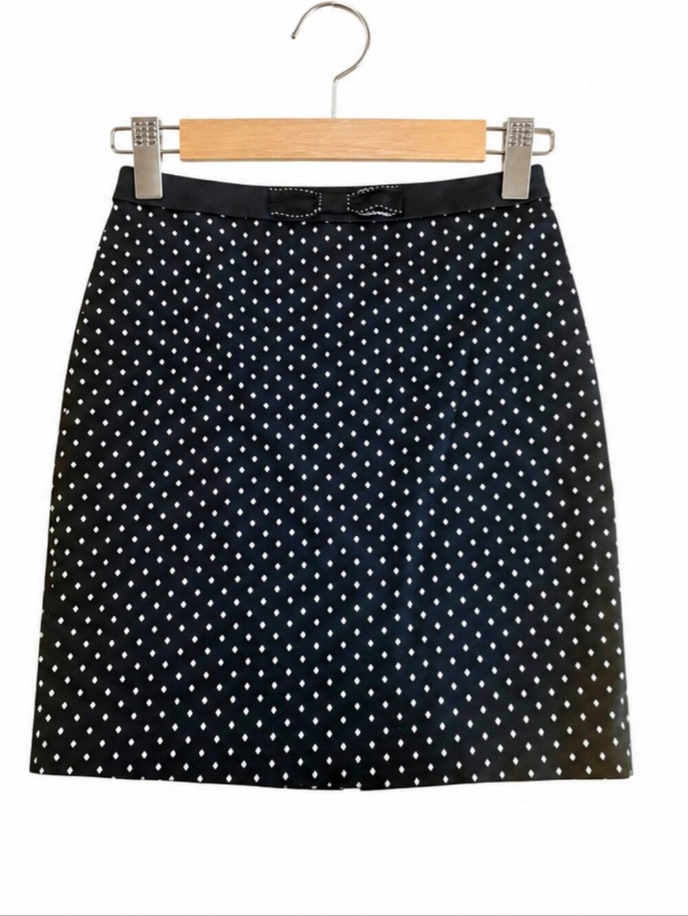 White House Black Market Black & White Diamond Print Skirt – Size 12 - Picture 3 of 8